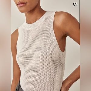 Reformation lilac top - ivory